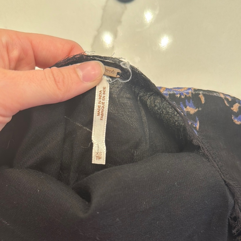 Free People Bohemian Black and Brown Dress - Picture 2 of 3